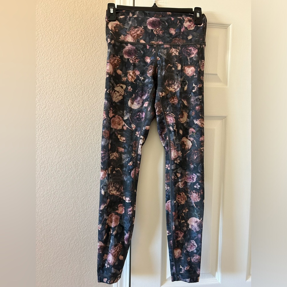 Lululemon Wunder Under Tight 28” Frosted Rose Multi